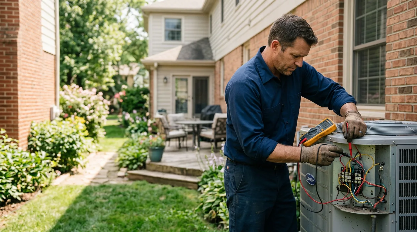 HVAC technician working near Garner, AR